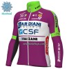 Fietskleding (Fietsshirt Lange Mouw + Lange Koersbroek) 2022 Bardiani-CSF Faizane Winter Thermal Fleece - Lila Groen